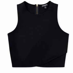 Express Women's Black Crop Top